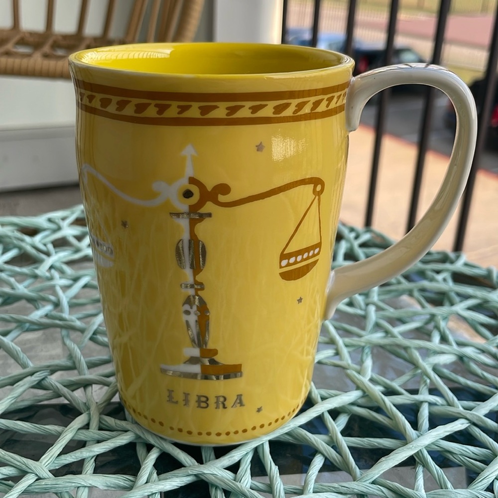 Anthropologie Danielle Kroll Zodiac Libra Mug